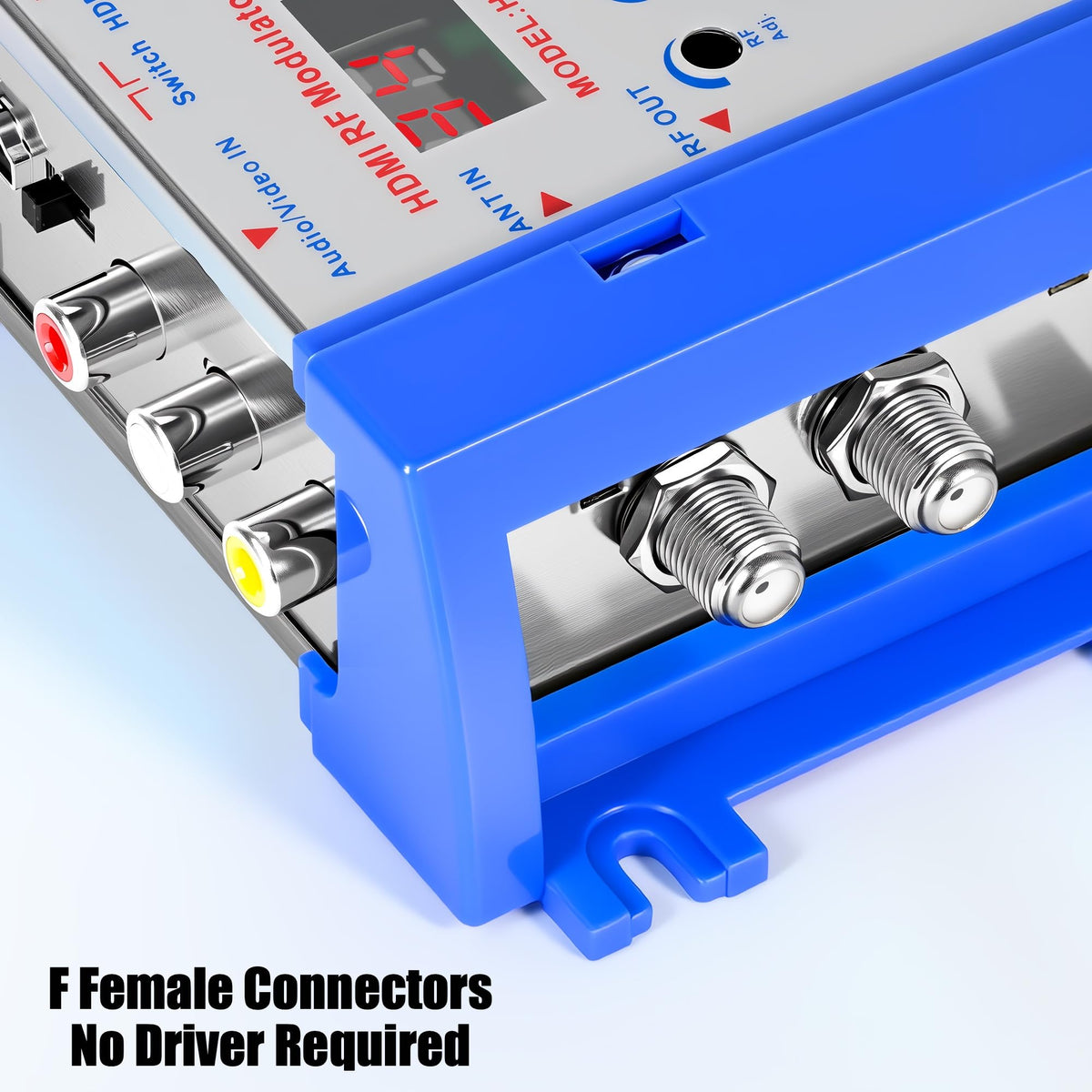 HDMI to RF Modulator VHF UHF AV to RF Coaxial Converter CVBS - RQG Official Imagery - 5
