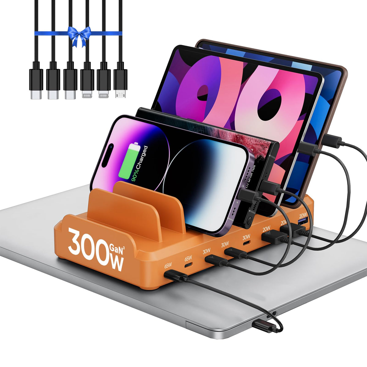 Lcssio 300W Charging Station for Multiple Devices 8 Port - Lcssio Official Imagery - 8
