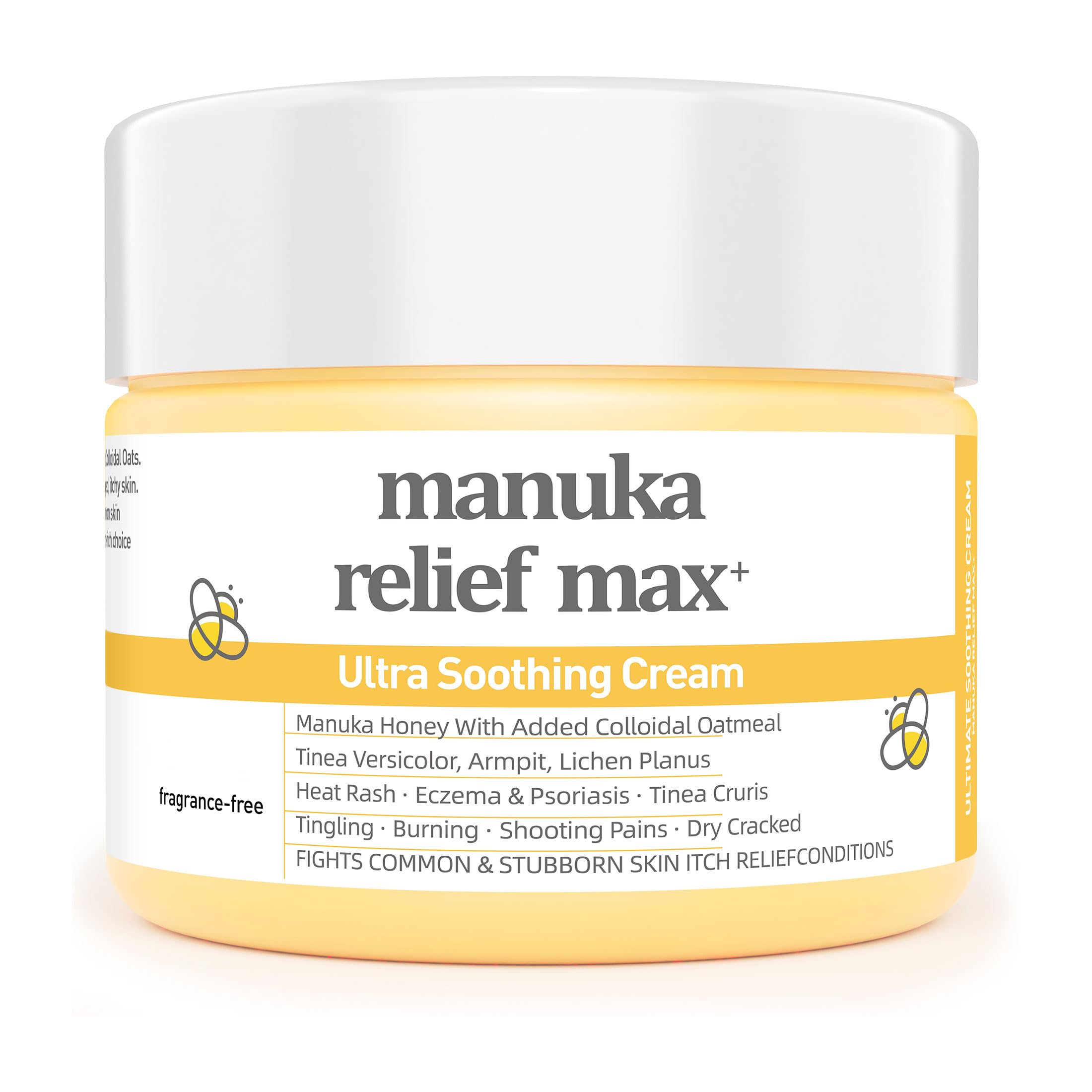 Organic Manuka Honey Lotion Cream with Colloidal Oatmeal - - Product Imagery
