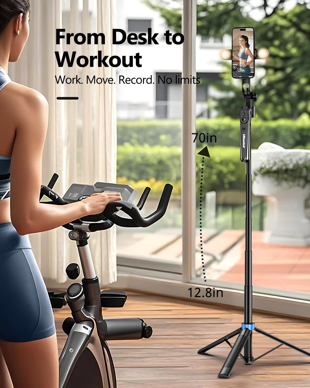 UBeesize 70 Auto Face Tracking Tripod 360 Rotation with - UBeesize Official Imagery - 7