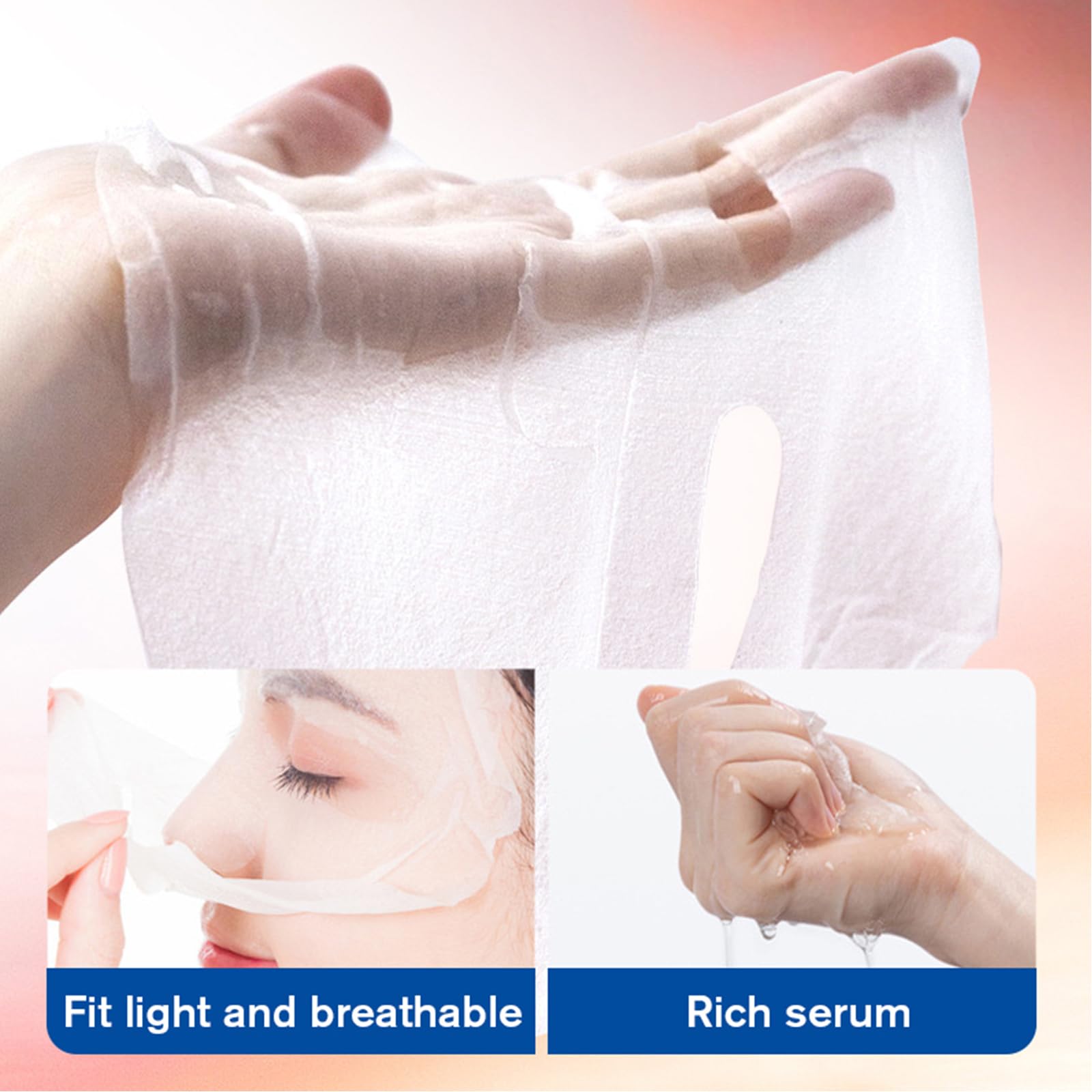 Caffeine Face Mask, Hydrating Sheet Mask with Wrinkle Care &amp; - Generic