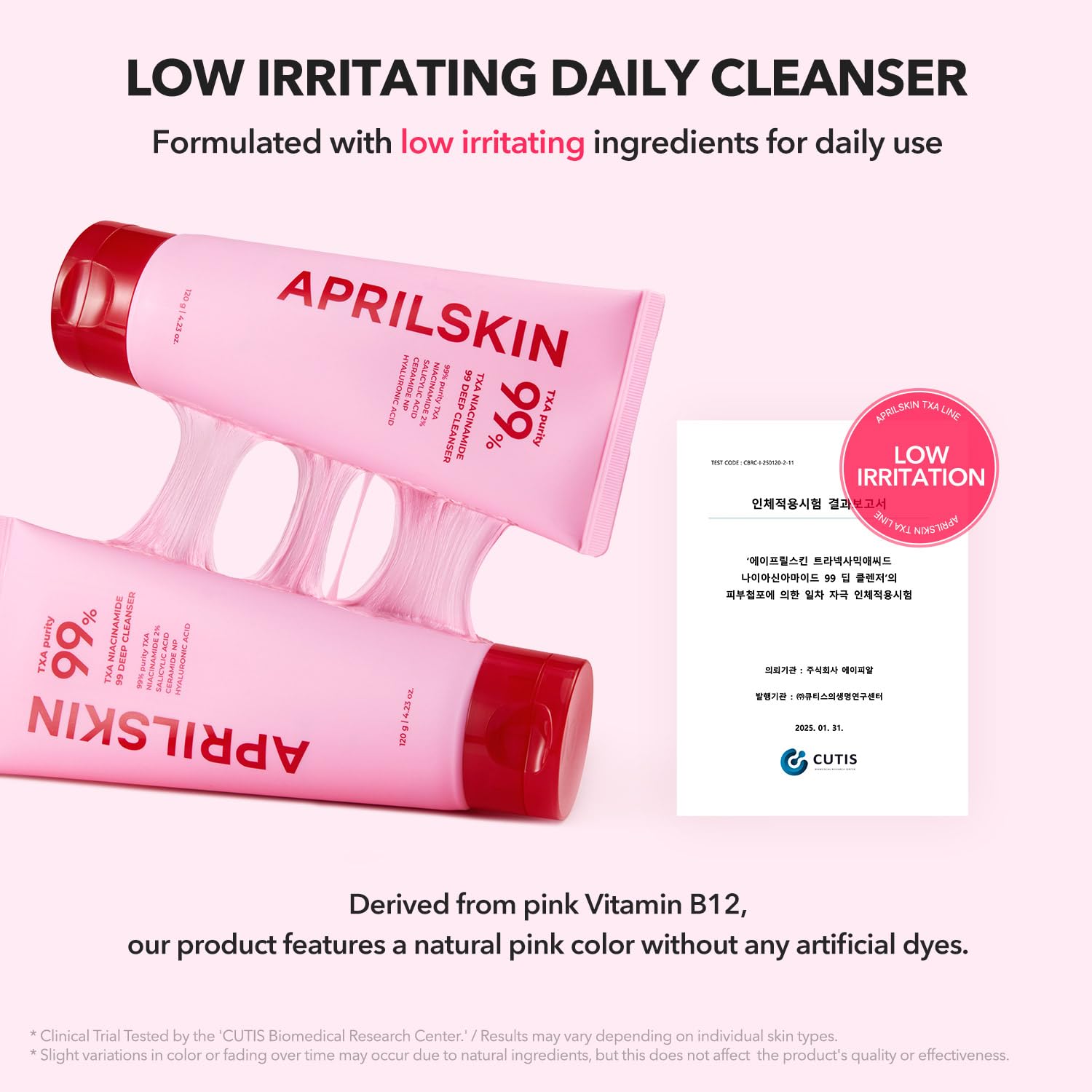 APRILSKIN TXA Niacinamide Pink Bubble Gum Deep Cleanser - APRILSKIN