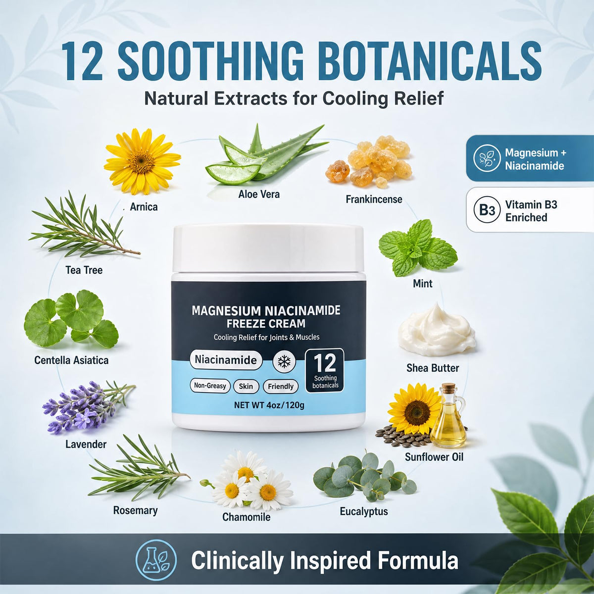 2026New Magnesium Relief Freeze Cream with Niacinamide - Premium Selection Official Imagery - 4