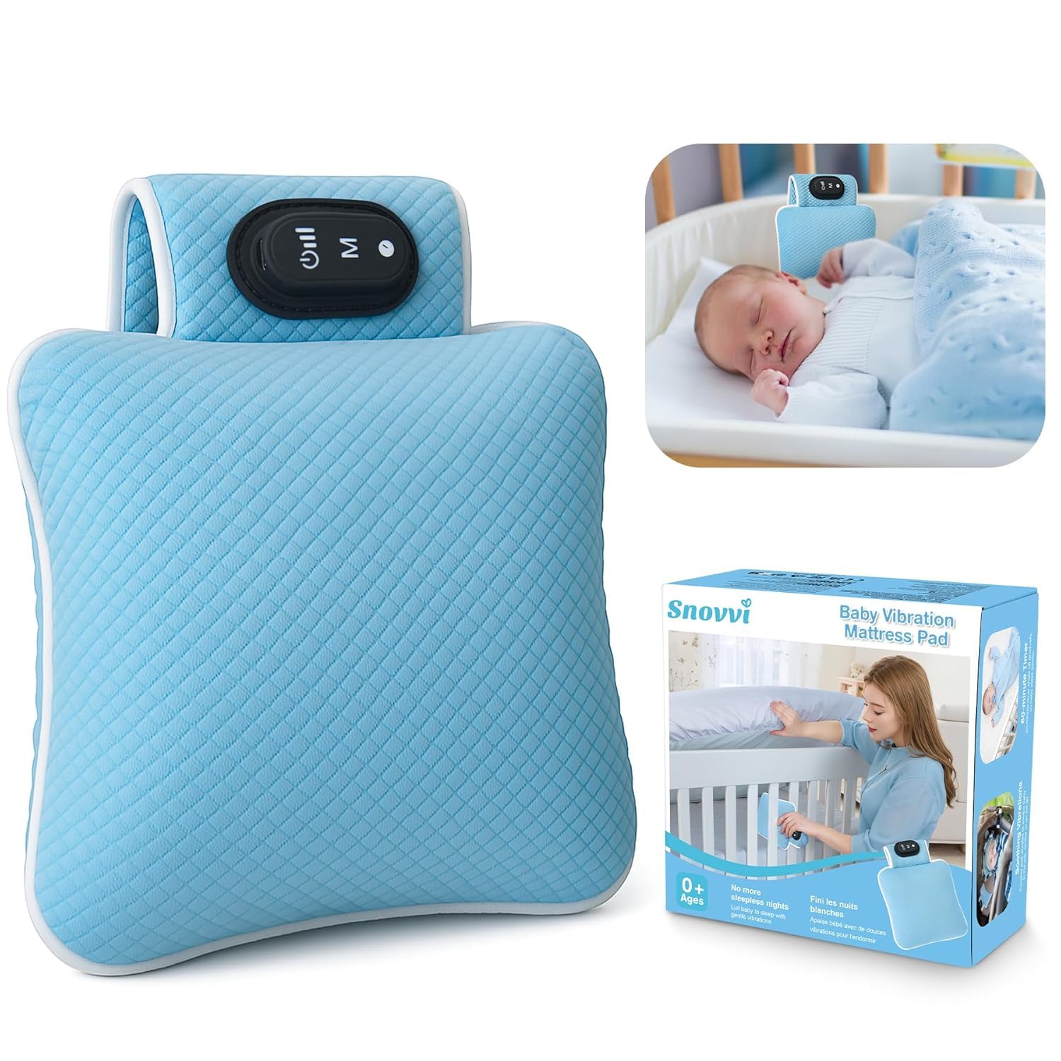 SNOVVI Baby Vibrating Soother,Baby Patter for Sleep,Rechargeable - SNOVVI Official Product View 1