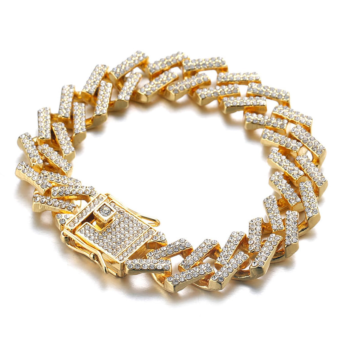 Round Dial Diamonds Gold Watch Iced Out Men s 18k Real Gold - Halukakah Official Imagery - 4