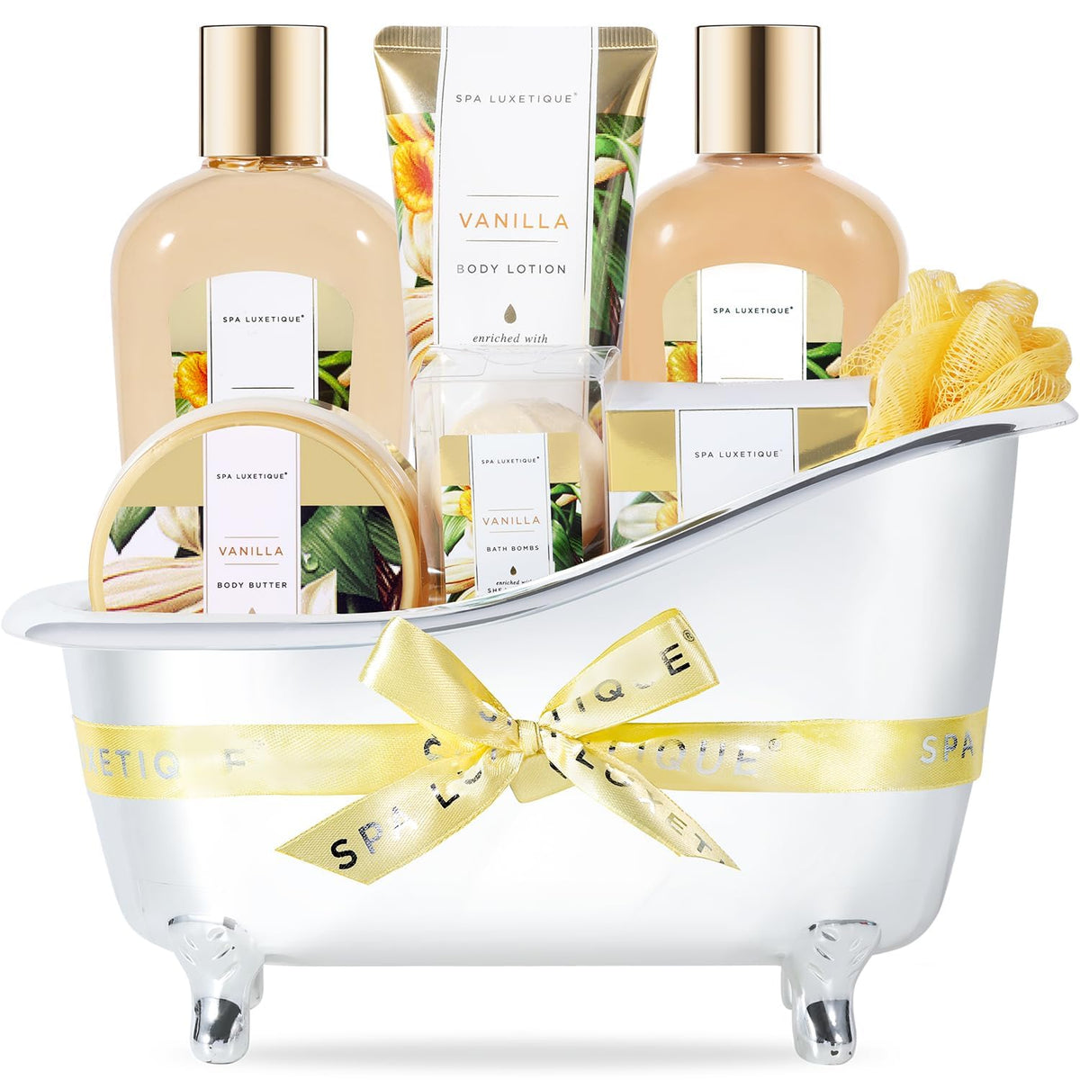 Spa Gift Sets Gifts for Her 8pcs Vanilla Bath Sets with Body - Premium Selection Official Imagery - 7