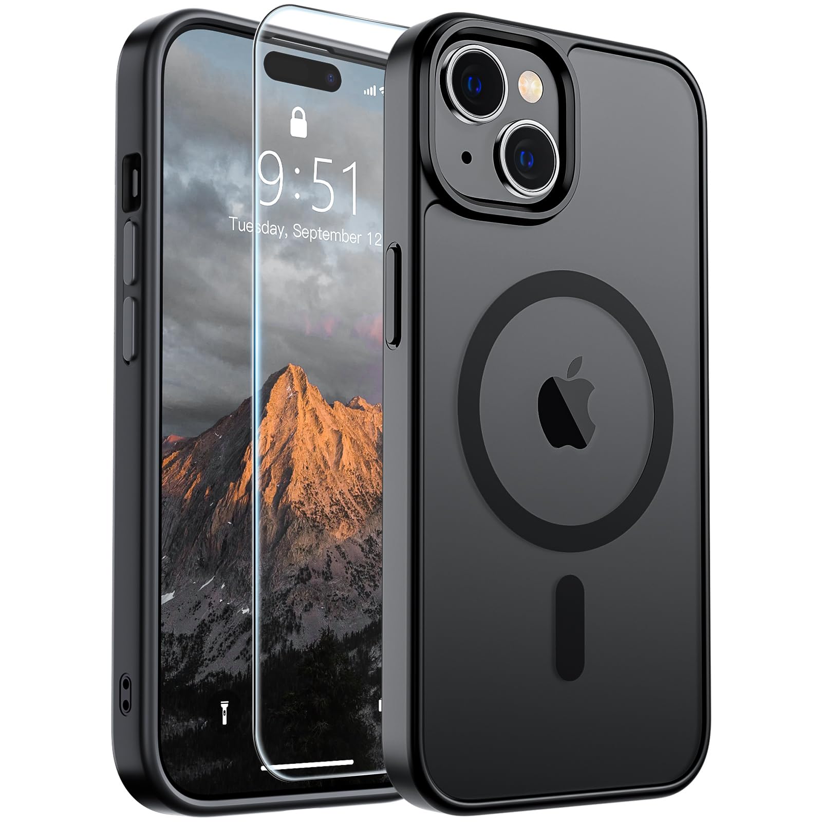 SUPFINE Magnetic for iPhone 15 Case Black - SUPFINE Official Product View 1