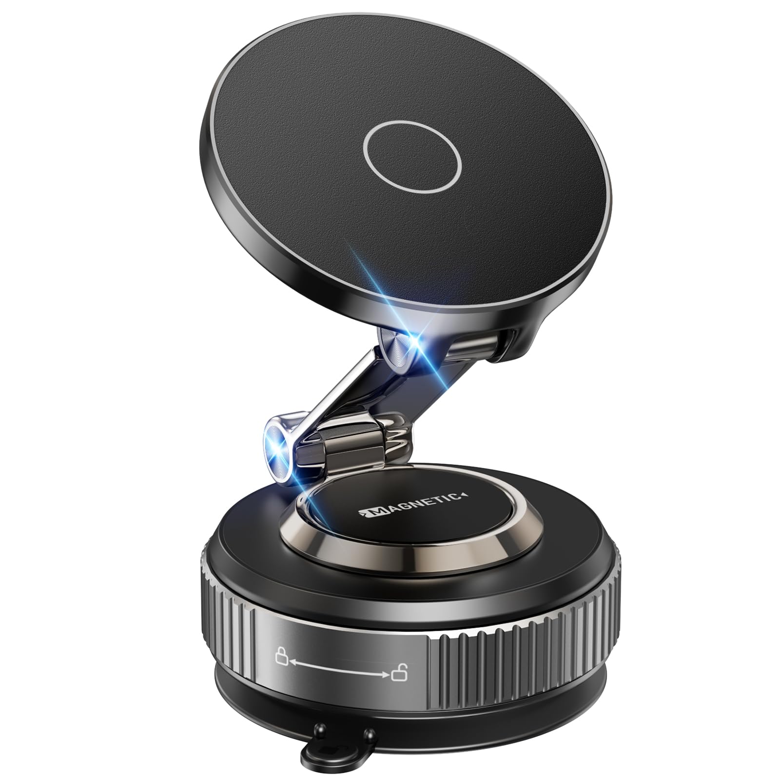 YLBV Magnetic Phone Holder for Car 2026 Heavy Duty Model 360° Adjustable Vacuum - YLBV Official Product View 1