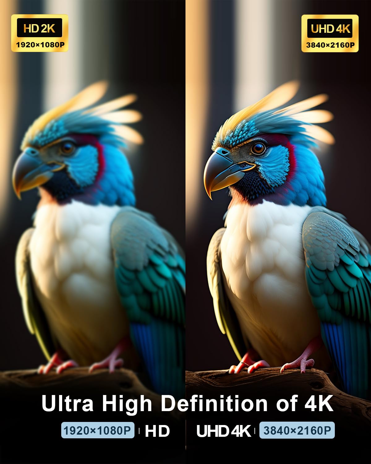 KIMTABO 25 ft HDMI Cable 4K, High Speed Long HDMI Cables Support by KIMTABO - Angle View 5