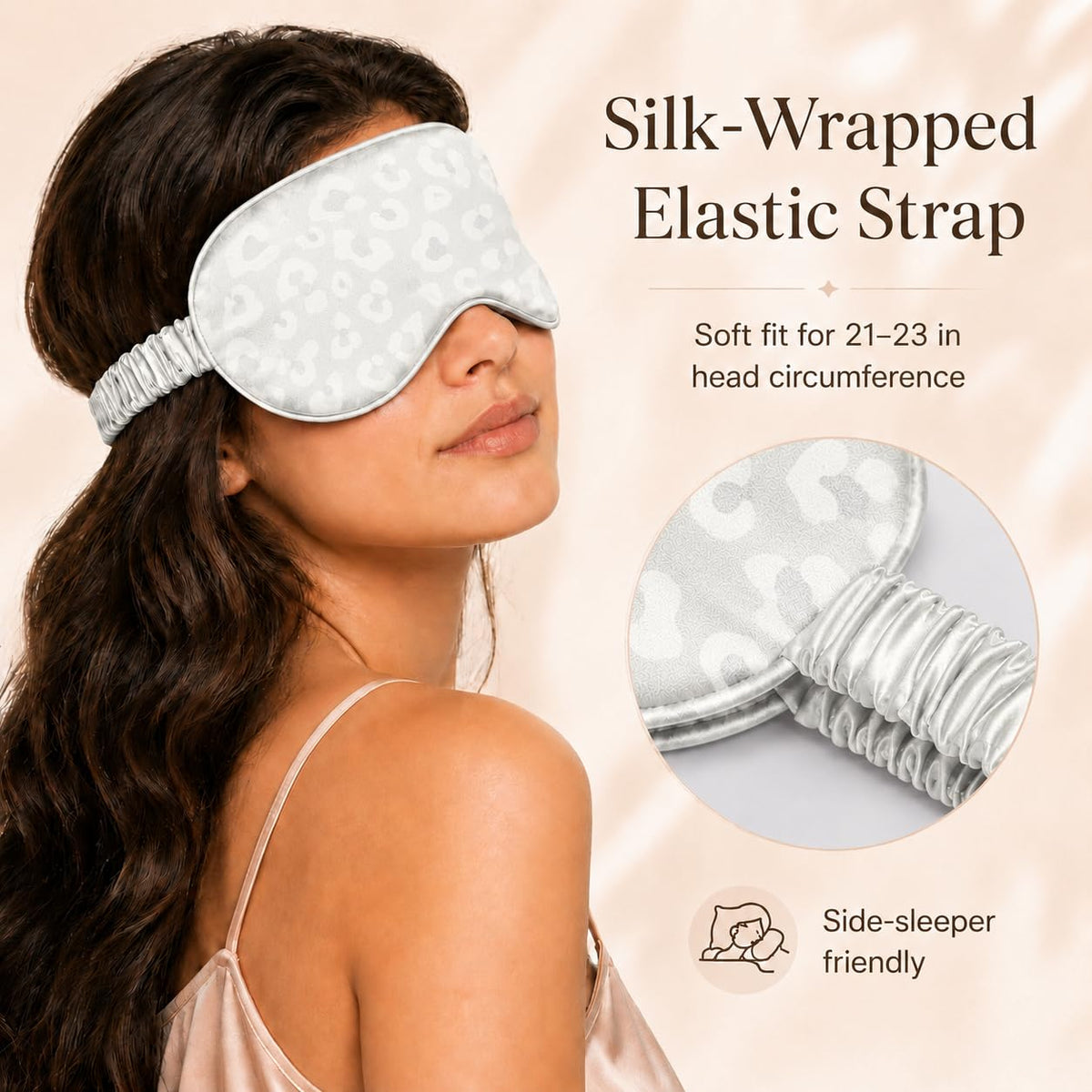 Silk Sleep Mask Light Blocking Luxury 100 Mulberry 22mm Silk - YANSER STRICT SELECTION Official Imagery - 5