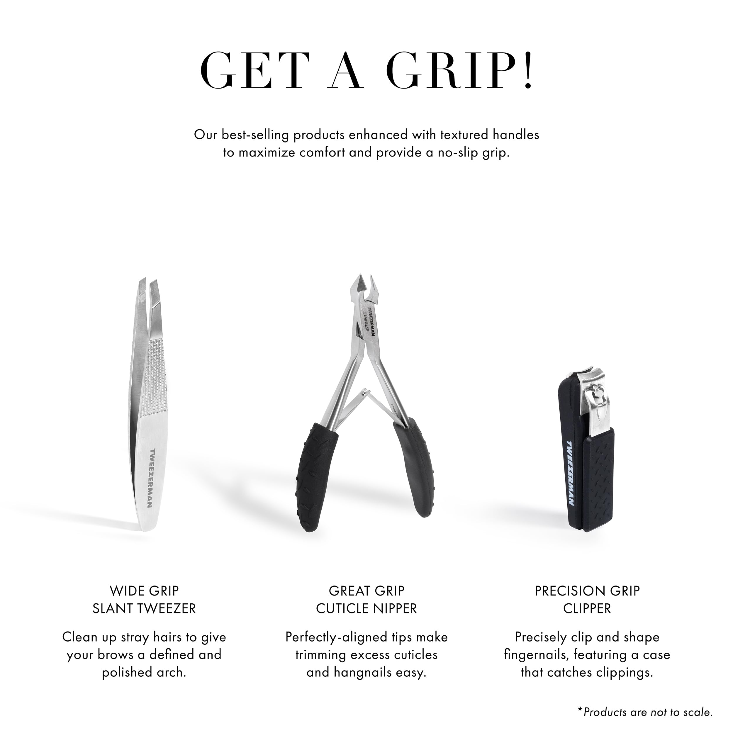 Tweezerman Wide Grip Slant Tweezer Stainless Steel