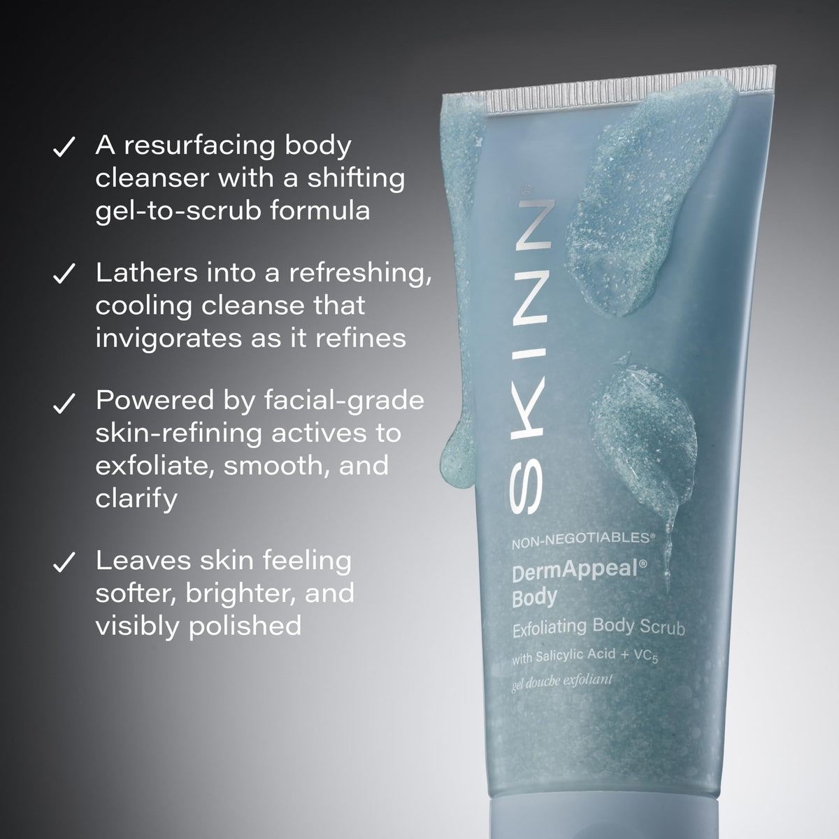 SKINN DermAppeal Exfoliating Body Scrub - SKINN Official Imagery - 4