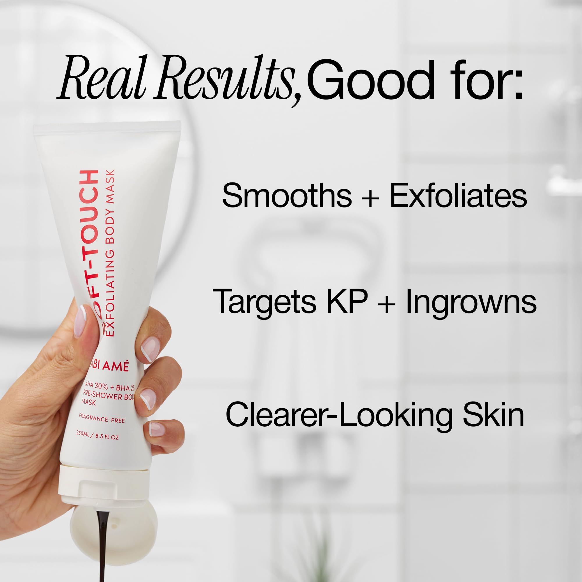 ABI AME Body Exfoliator 30% AHA 2% BHA Pre - Shower Exfoliating Mask - ABI AME Official Product View 3