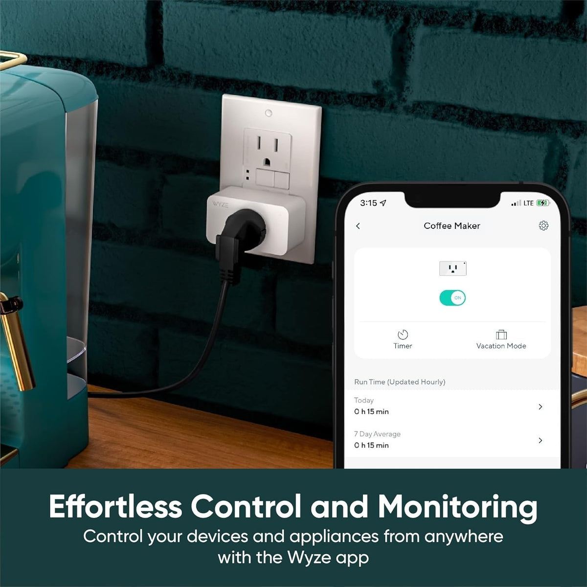 Wyze Smart Plug 2 4GHz Wi Fi Outlet Certified for Humans 2 - Wyze Lifestyle Official Imagery - 3