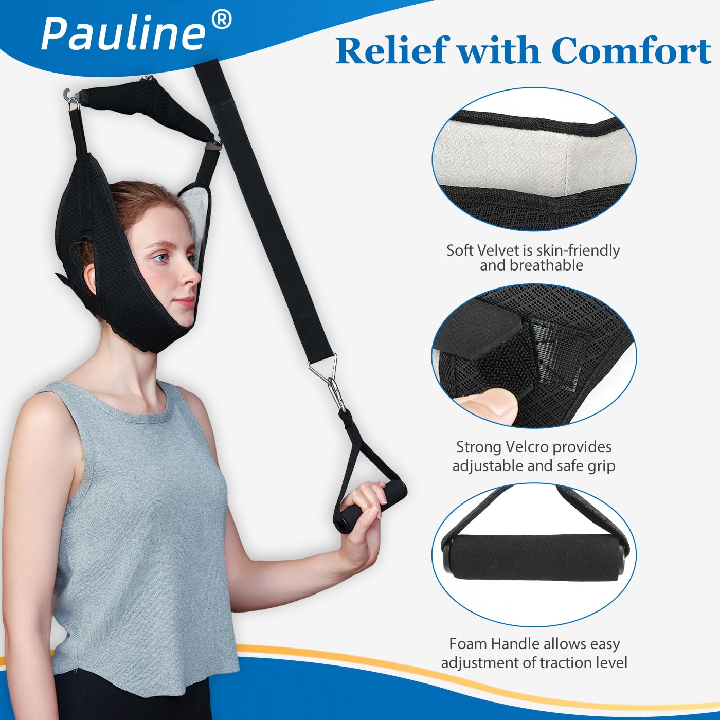 Pauline Over-Door Cervical Neck Traction Device