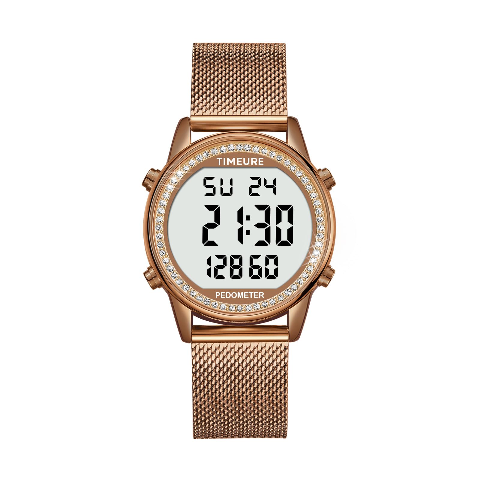 TIMEURE Pedometer Watch for Women, Step Counter Watch, No App or Charg - View 10