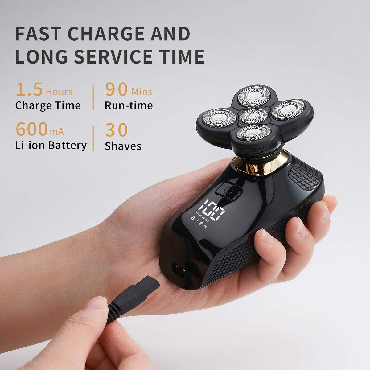 4 in 1 Electric Head Shaver Set - HONTEC Official Imagery - 7