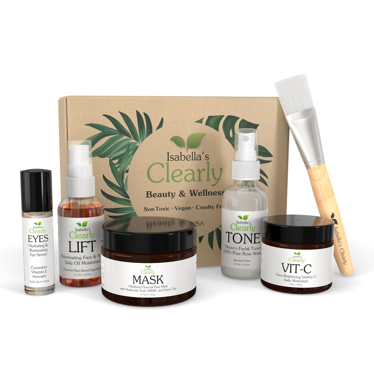 Flawless Natural Skin Care Gift Set for Women - Isabella's Clearly Official Imagery - 3