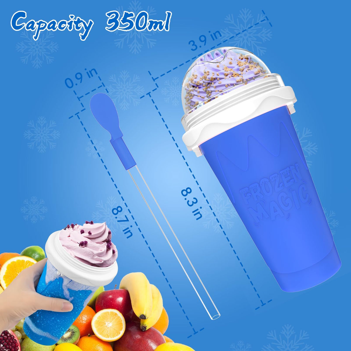 3PCS Slushie Maker Cup Quick Frozen Magic Cups for Homemade - Jairuty Official Imagery - 4