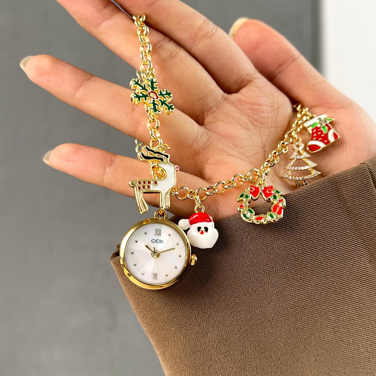 Gosasa Fashion Dainty Women s Charm Bracelet Watch Christmas - Gosasa Official Imagery - 5