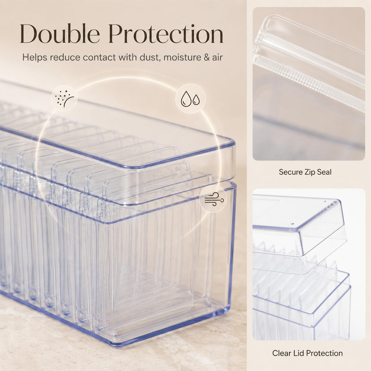 Jewelry Organizer Box 2 Pack Travel Case 40 Pcs Storage Bags - CINDALOG Official Imagery - 6