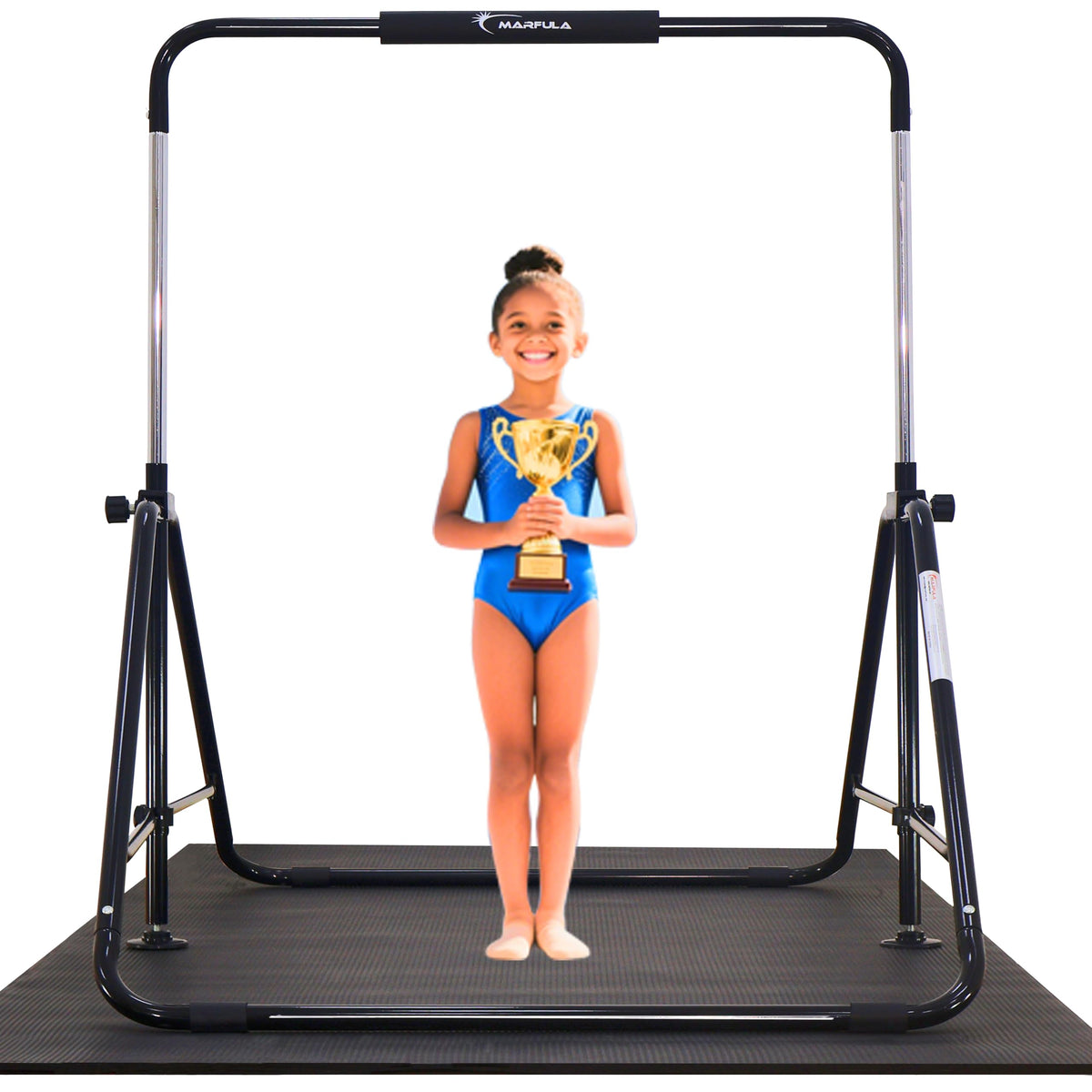 Foldable Gymnastic Bar Adjustable Kip Bar for Kis Ages 3 12 - MARFULA Official Imagery - 8