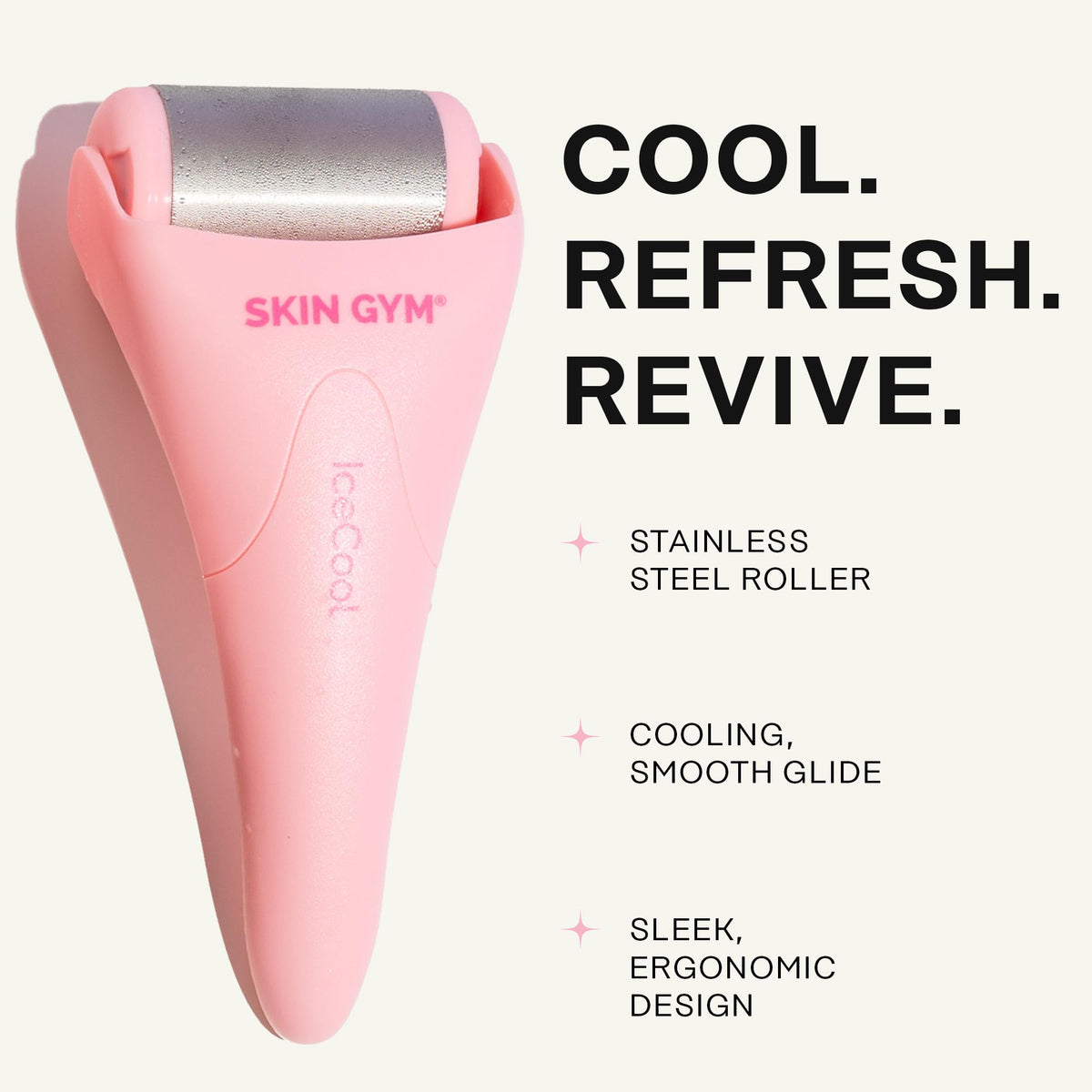 SKIN GYM IceCool Stainless Steel Ice Roller for Face Cryo - SKIN GYM Official Imagery - 5