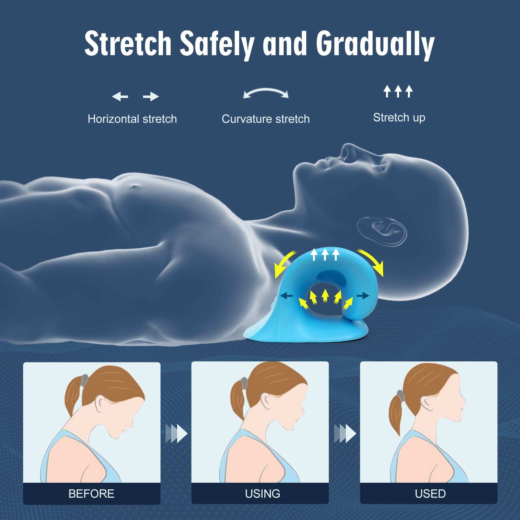 ComfortLife Neck Stretcher for Pain Relief, Neck and Shoulder Relaxer - View 4