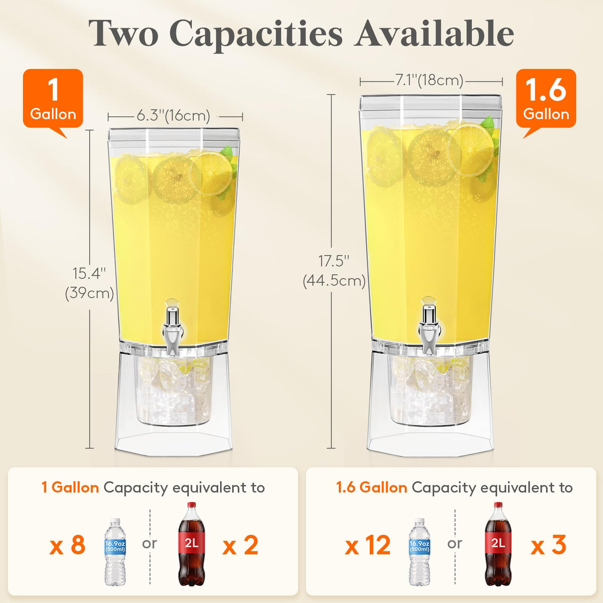 Lifewit 1 Gallon Drink Dispenser for Party with Leak Proof - Lifewit Official Imagery - 4