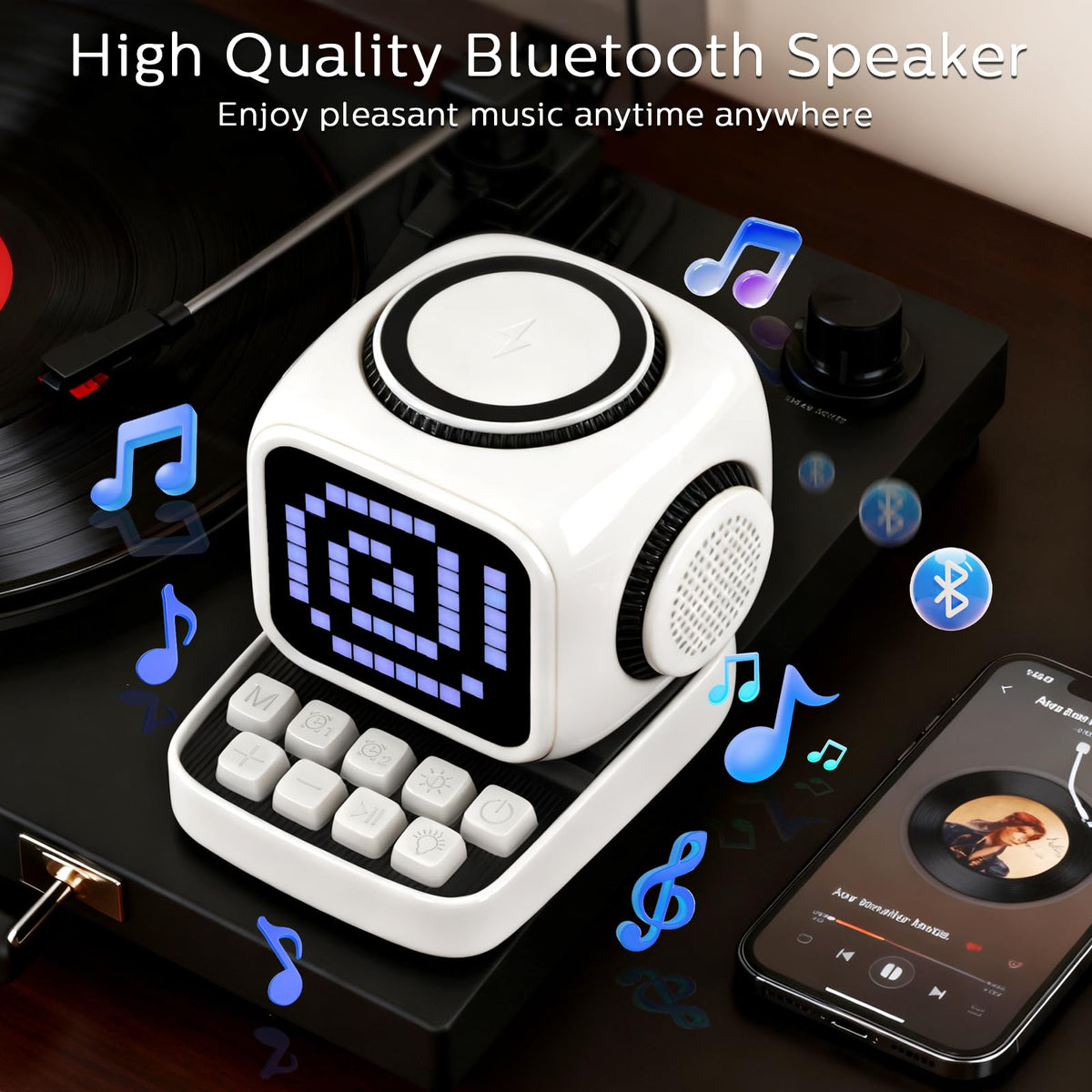 Smart Bluetooth Speaker with Wireless Charger Tiffhome - tiffhome Official Imagery - 4