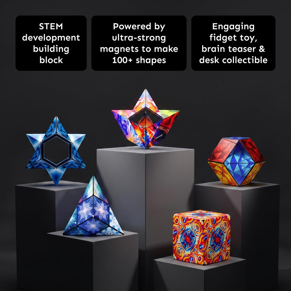 Shashibo DODECA Magnetic Puzzle Cube Stress Relief Fidget - Shashibo Official Imagery - 3