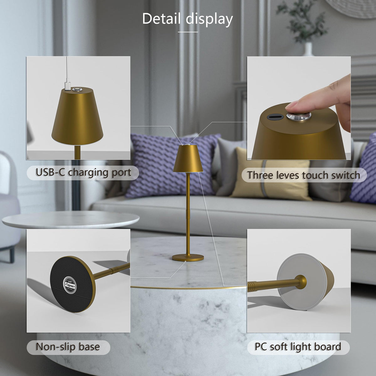 Timjorman 2 Pack Cordless Table Lamps - Timjorman Official Imagery - 8