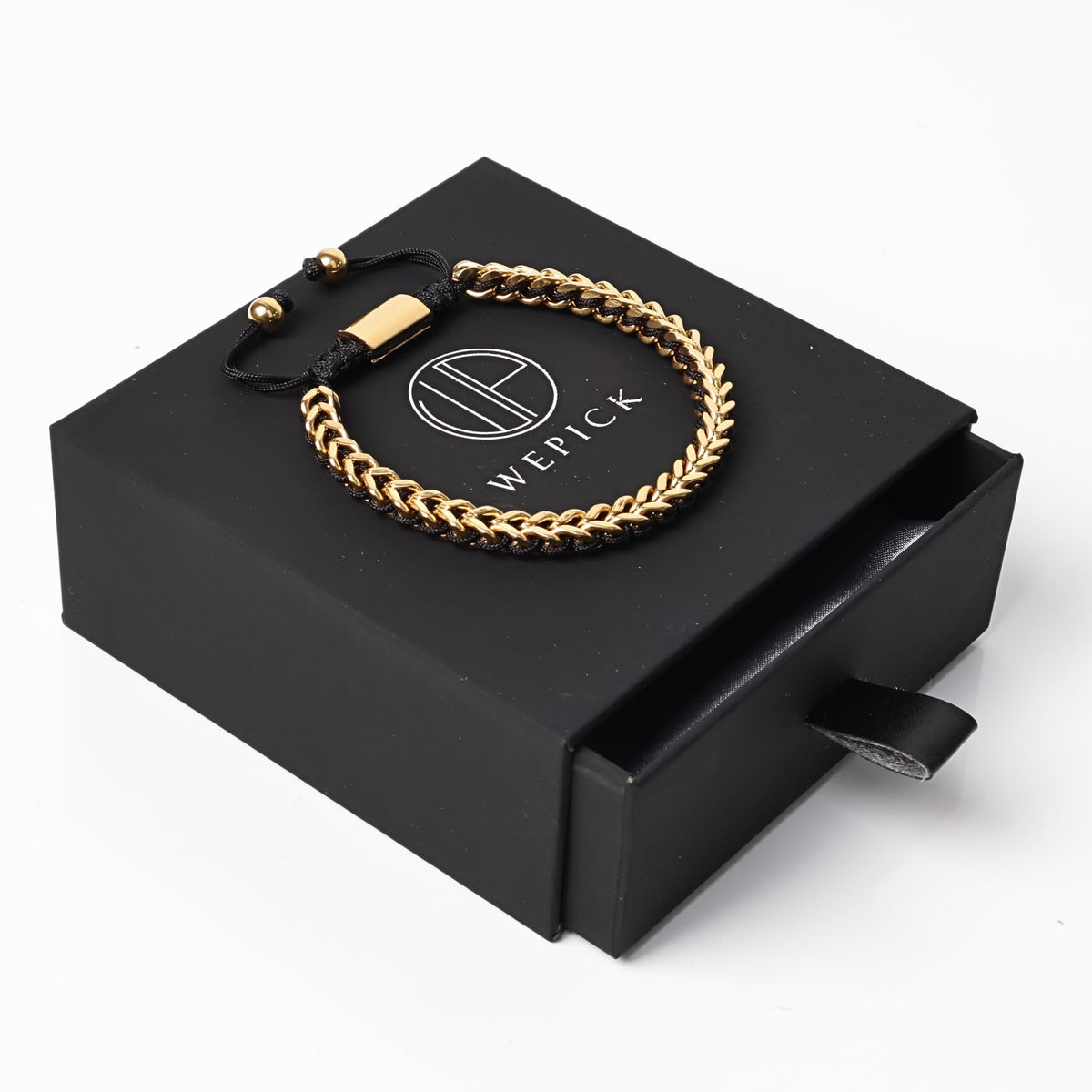 18K Gold Plated Bracelets for Men Franco Link Chain - WP WEPICK Official Imagery - 8