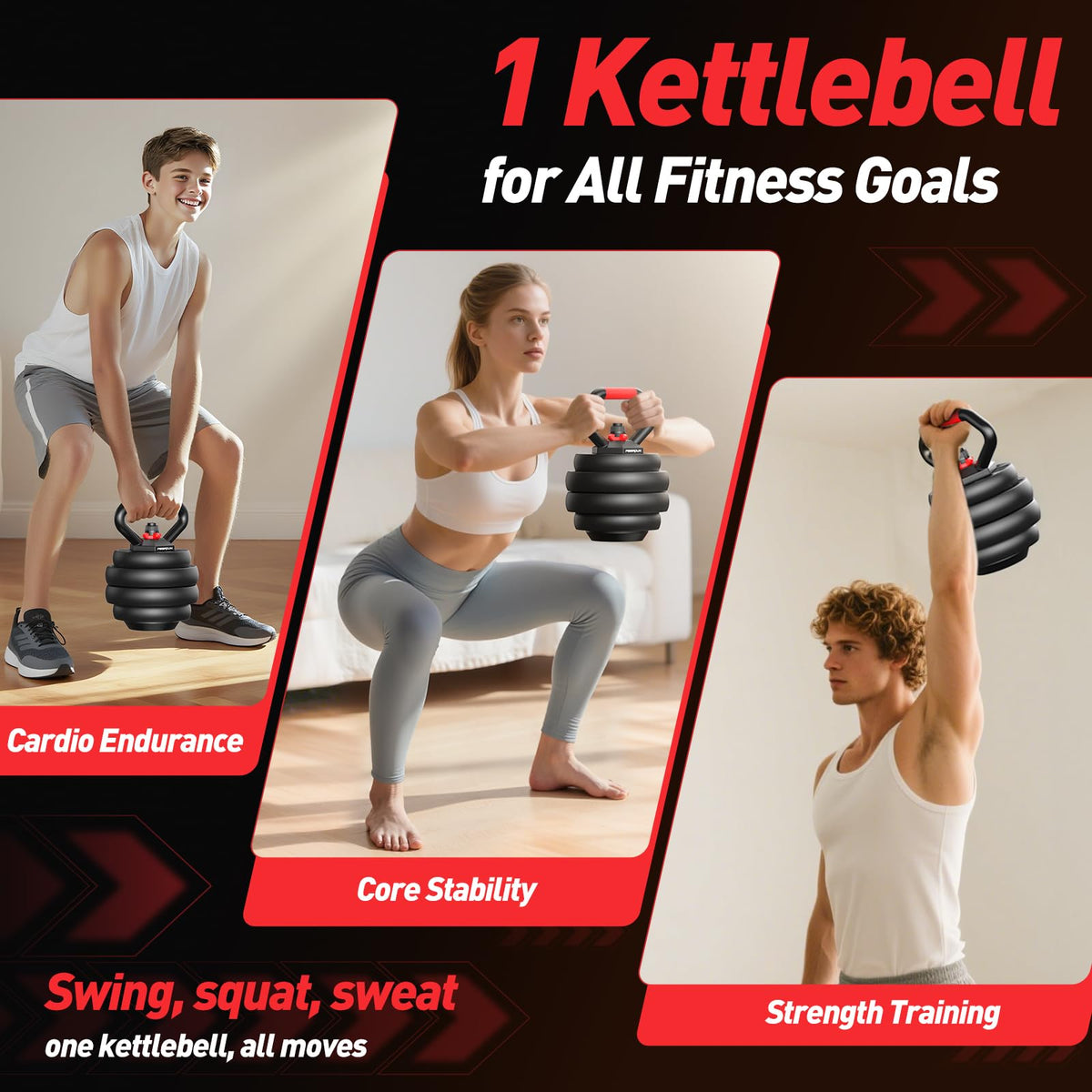 Adjustable dumbbell set 20 35 45 55 70 90lbs Free Weights - FITPLAM Official Imagery - 6