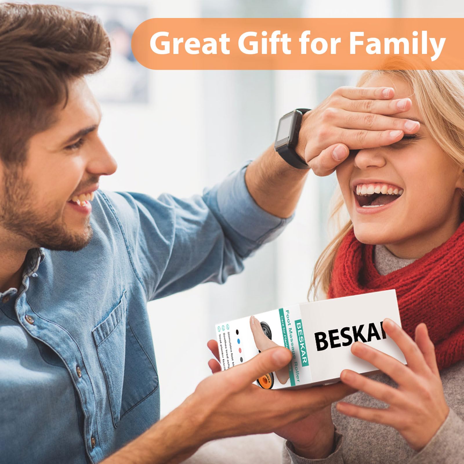 BESKAR Foot Massager Roller for Plantar Fasciitis Relief by BESKAR - Angle View 7
