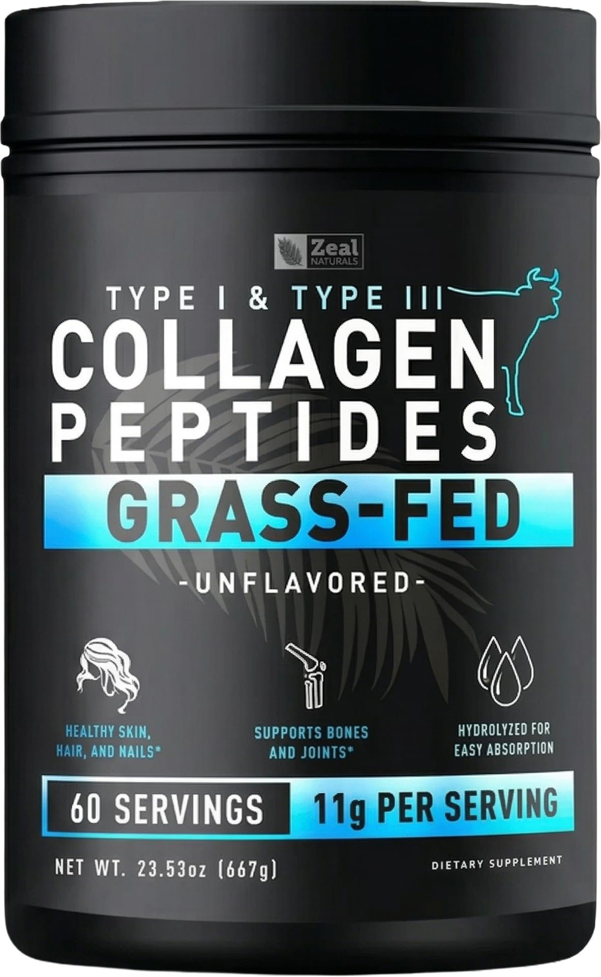 Zeal Naturals Hydrolyzed Collagen Peptides Powder 10g - Zeal Naturals Official Imagery - 1