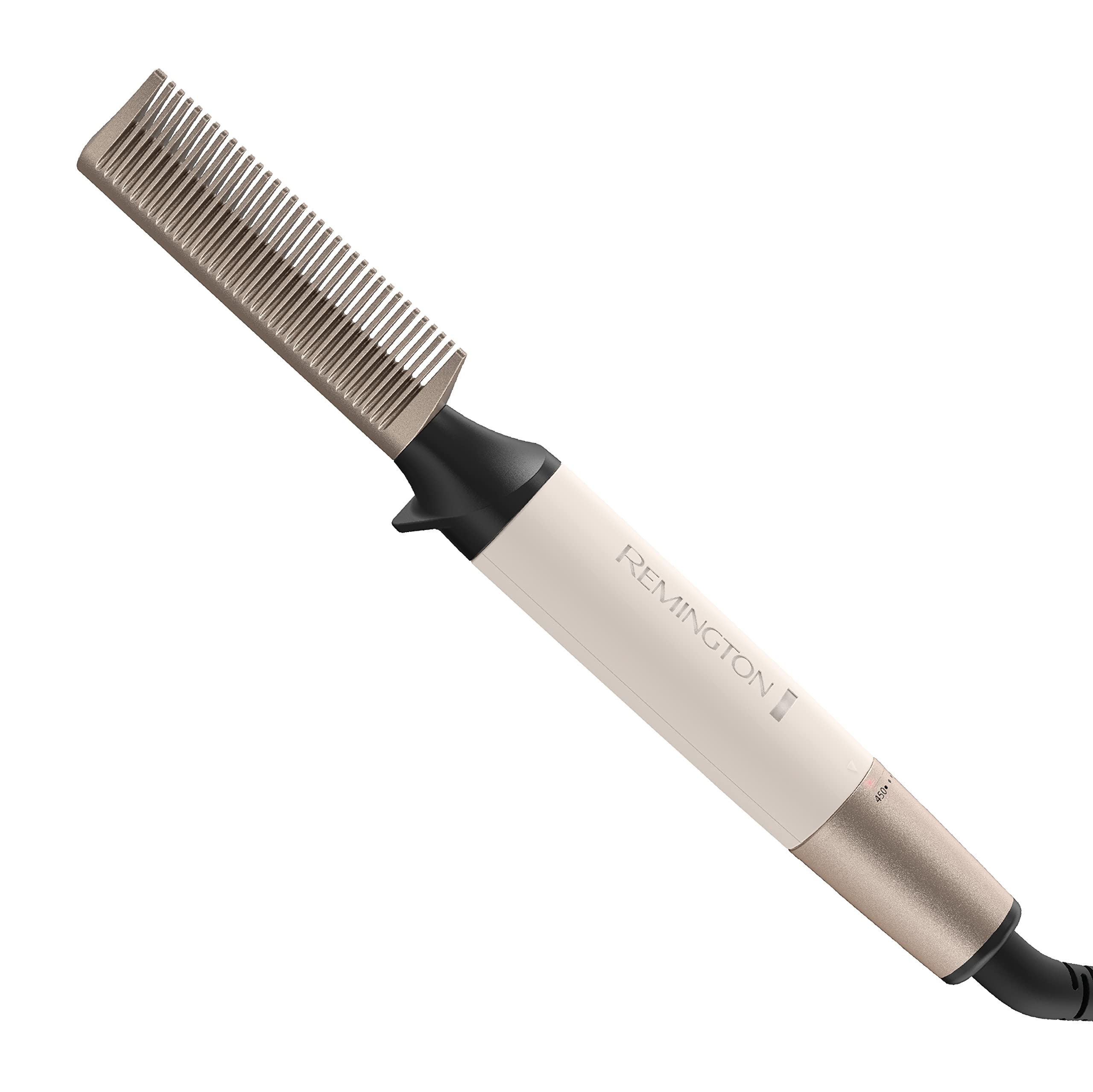 Remington® Shea Soft Hot Comb Hair Straightener, 450°F Heat, Ivory