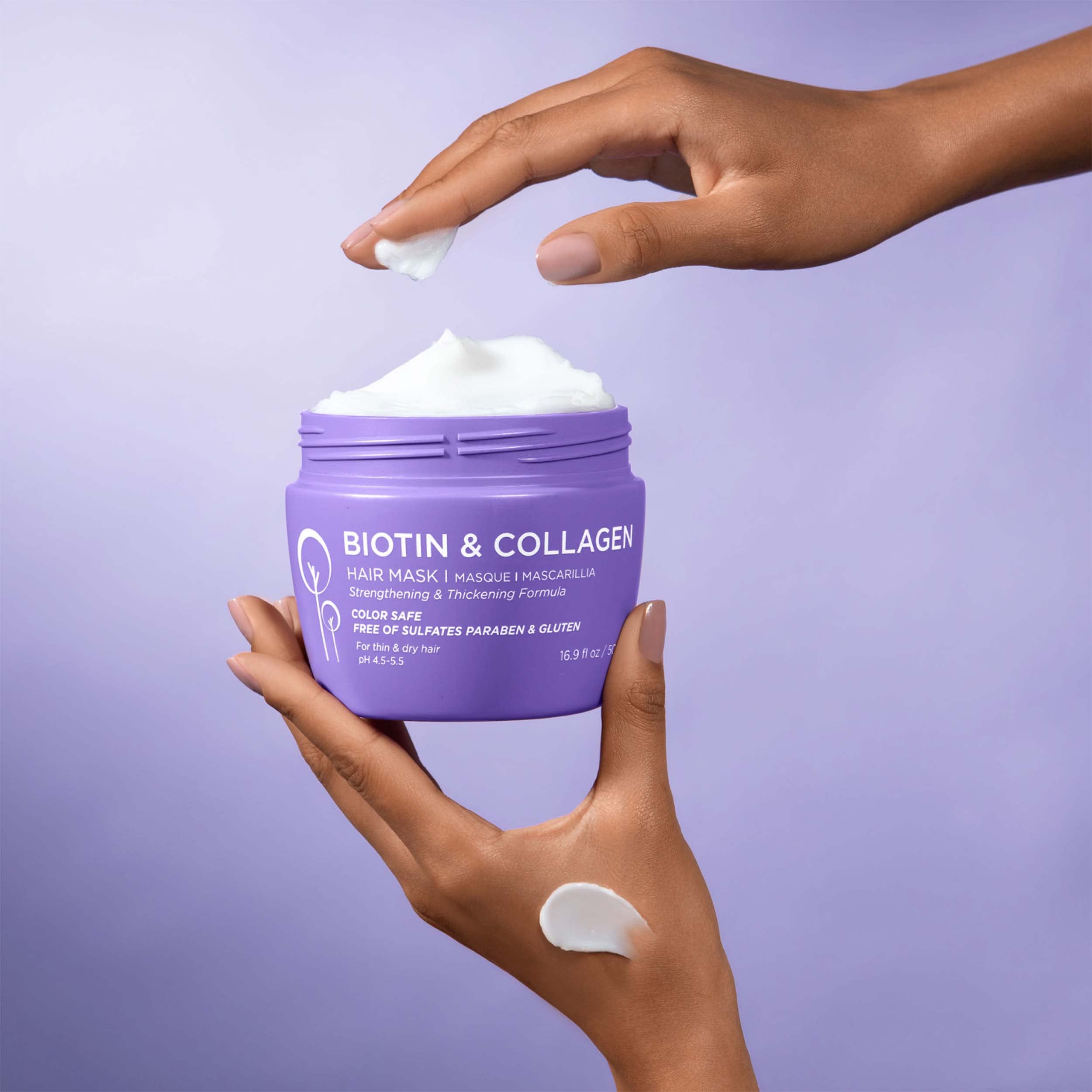 Luseta Biotin Collagen Hair Mask for Thin Damaged Hair - L LUSETA Official Imagery - 6