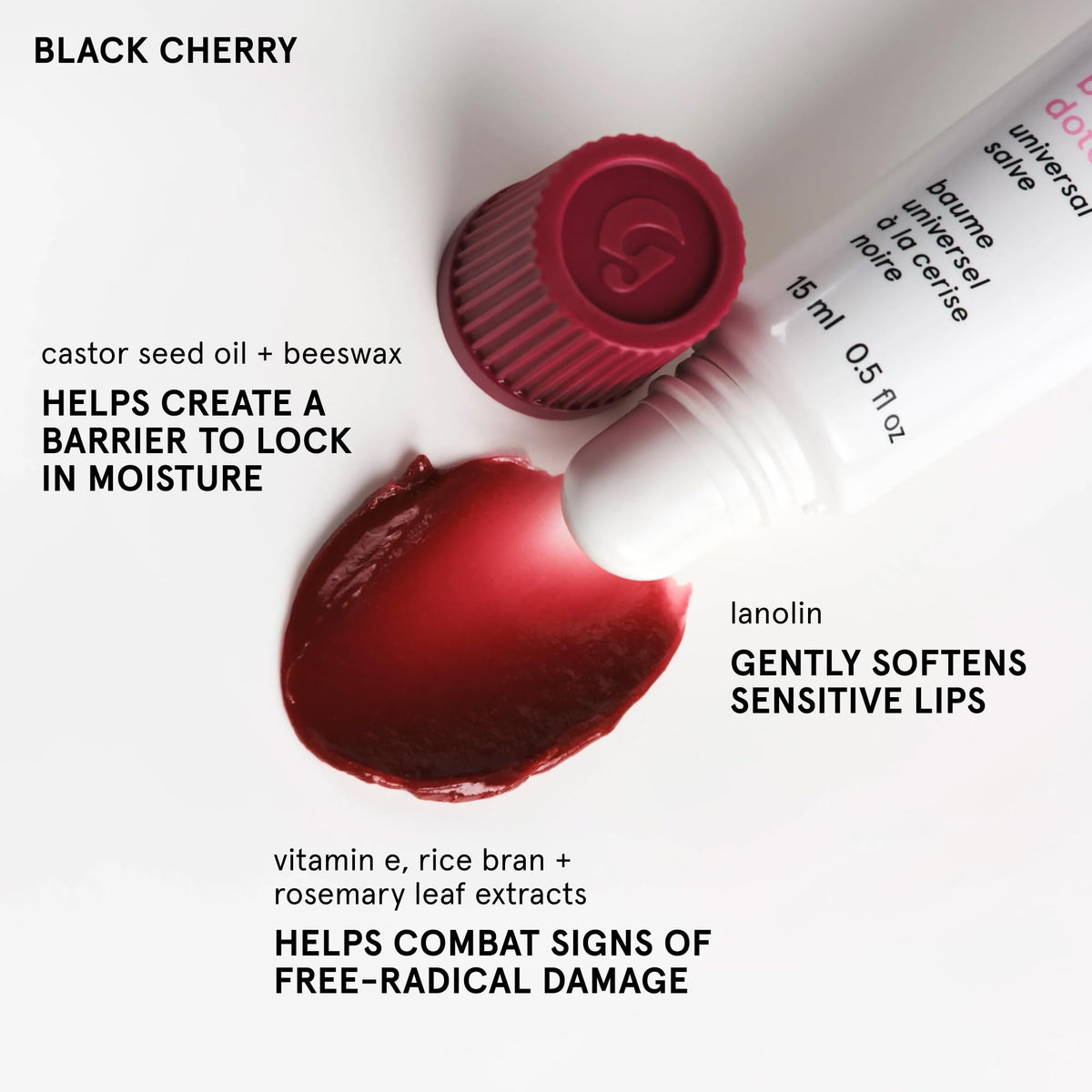 Glossier Lip Duo Black Cherry Balm Dotcom Bit Liner 2 Count - Glossier Official Imagery - 5