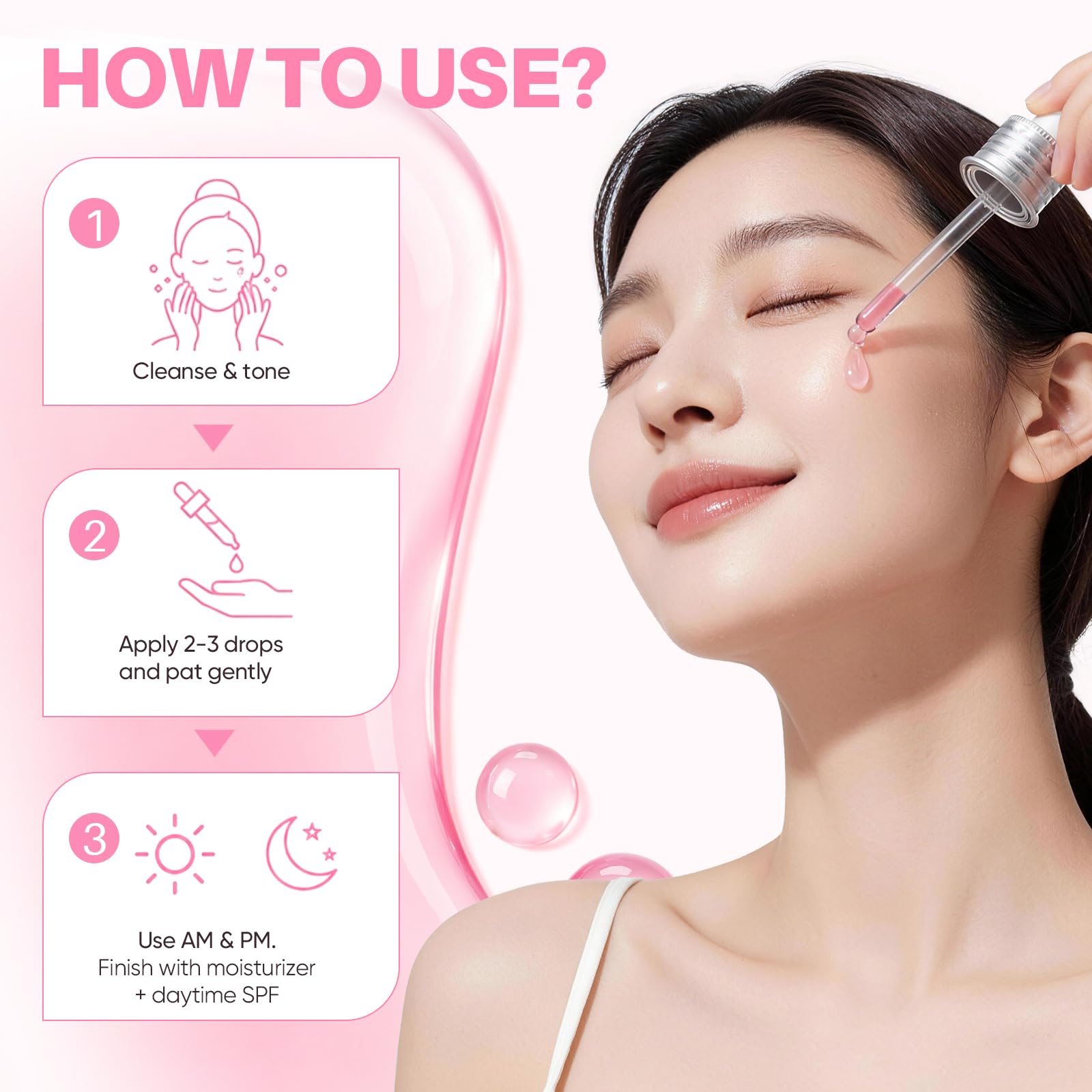 PDRN Pink Serum 10000ppm Salmon DNA Niacinamide Peptides 1 - OKUOT Official Imagery - 7