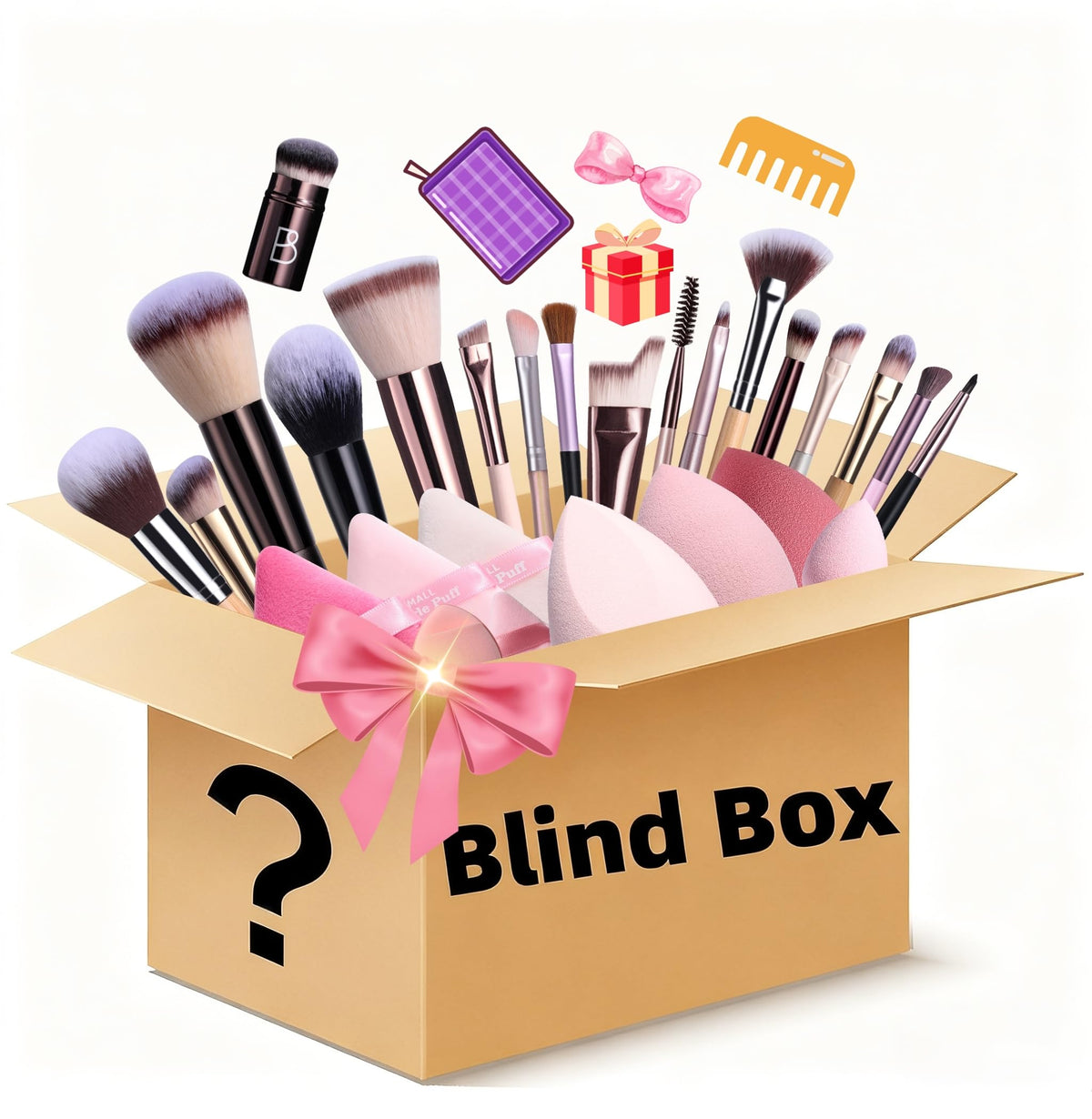 BS MALL Makeup Brushes Beauty Tools Assortment Box Curated - BS-MALL Official Imagery - 2