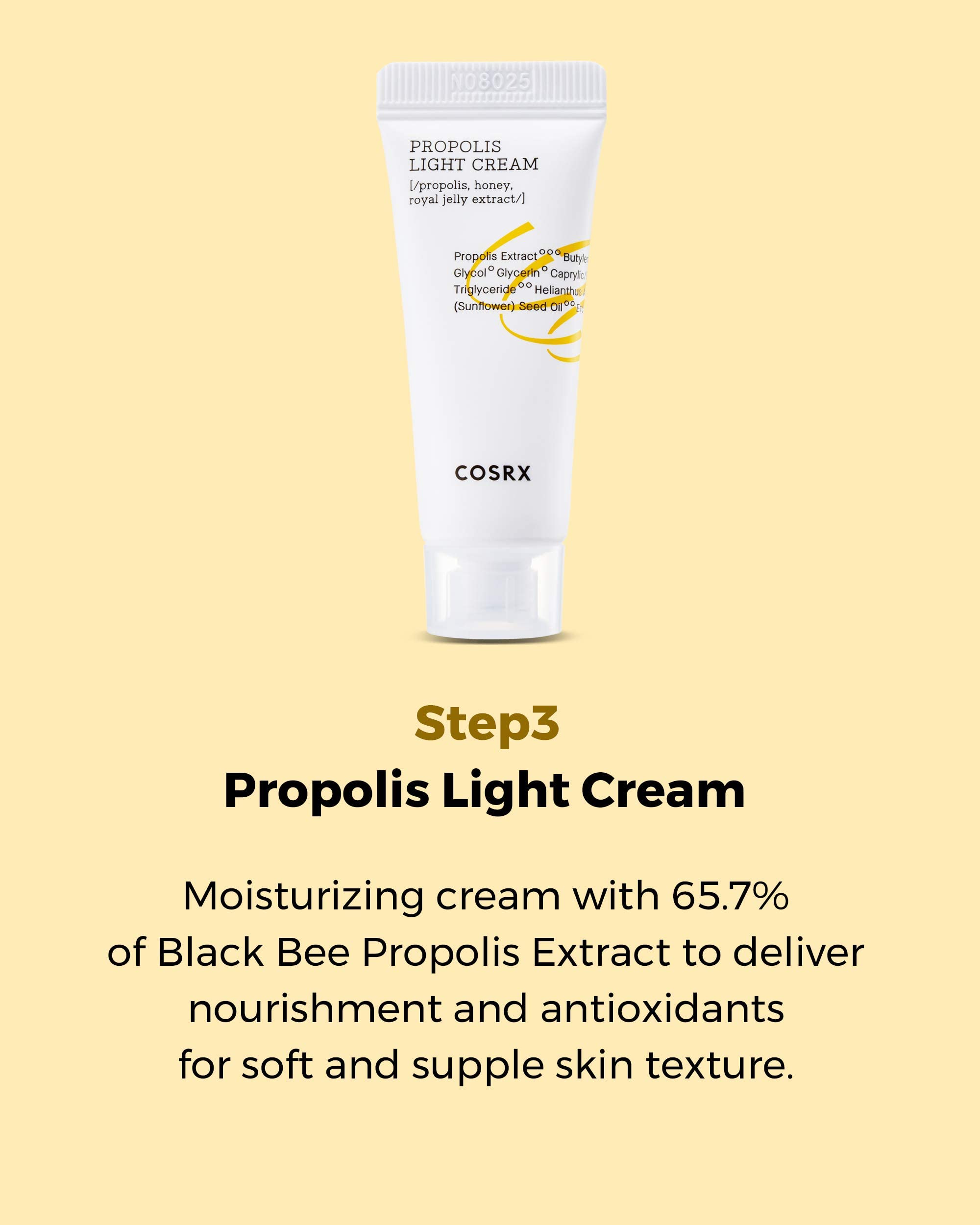 COSRX Honey Glow Kit, Propolis Toner, Serum &amp; Cream, Travel - COSRX