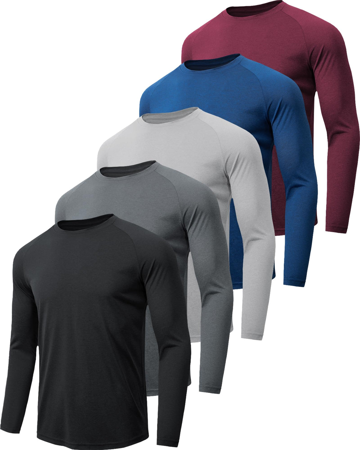 MLYENX 7 Pack Long Sleeve Shirts for Men Sun Protection - MLYENX Official Imagery - 2