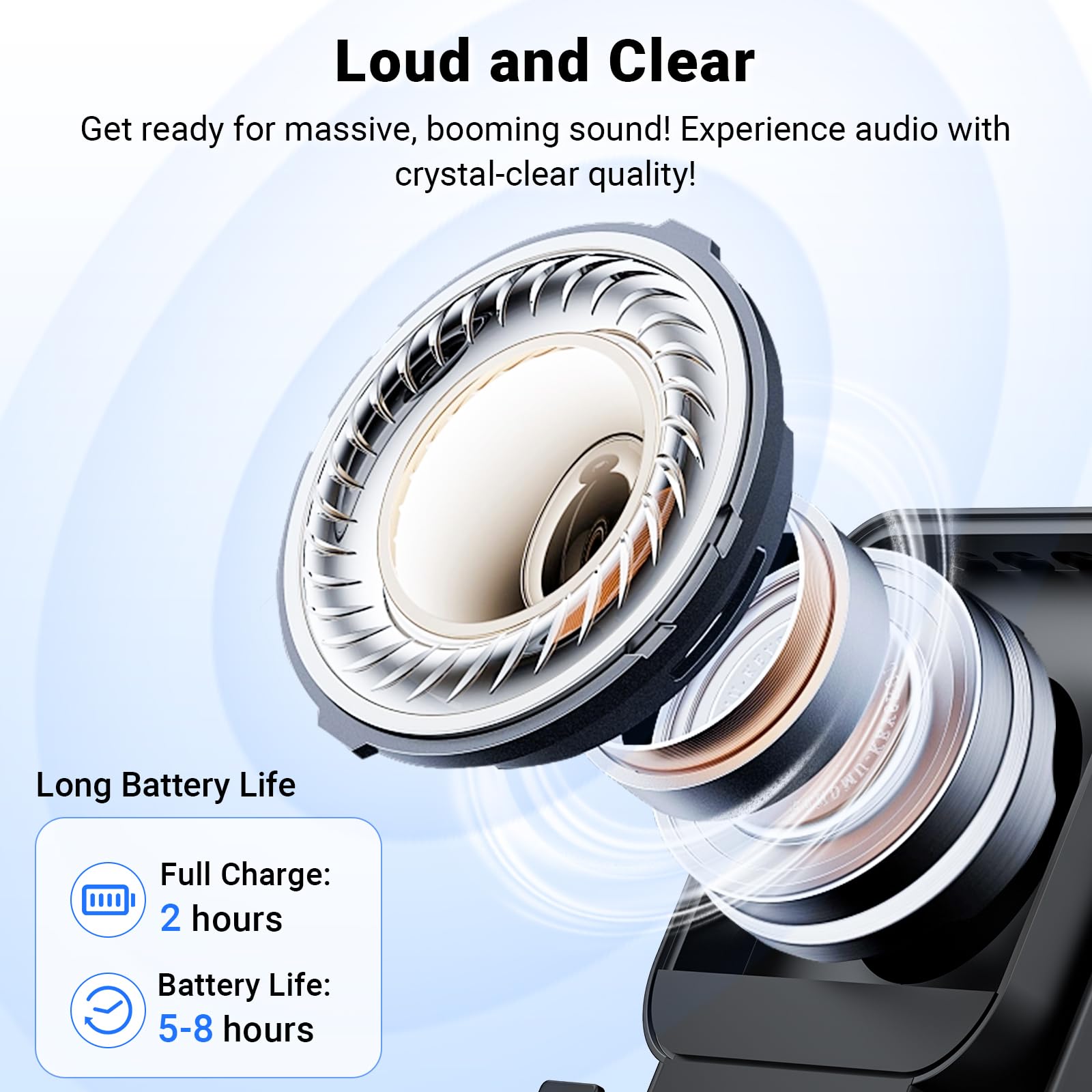 AIKELA Induction Speaker with Phone Stand 5 in 1 Wireless Bluetoo - AIKELA Official Product View 4