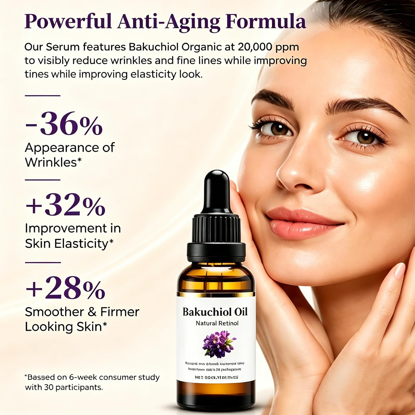 MYSQIHO Bakuchiol Oil Organic Cold Pressed of 30,000 PPM, New Advanced Serum - MYSQIHO Official Product View 5