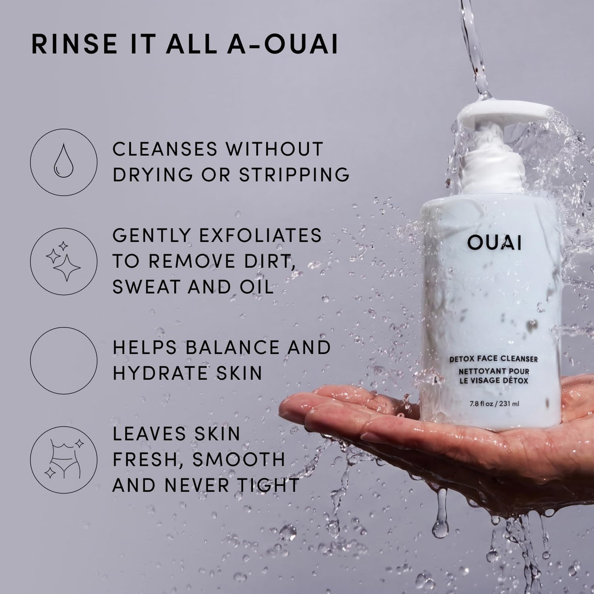 OUAI Detox Facial Cleanser - OUAI Official Imagery - 4