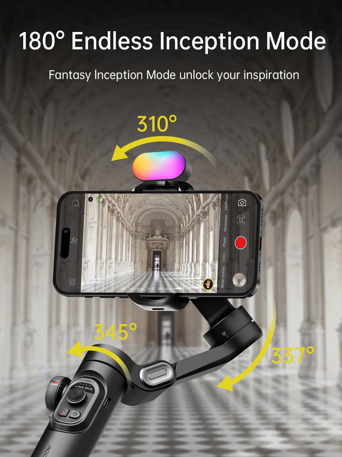 AOCHUAN Gimbal Stabilizer for Smartphone w Gesture Control - AOCHUAN Official Imagery - 5
