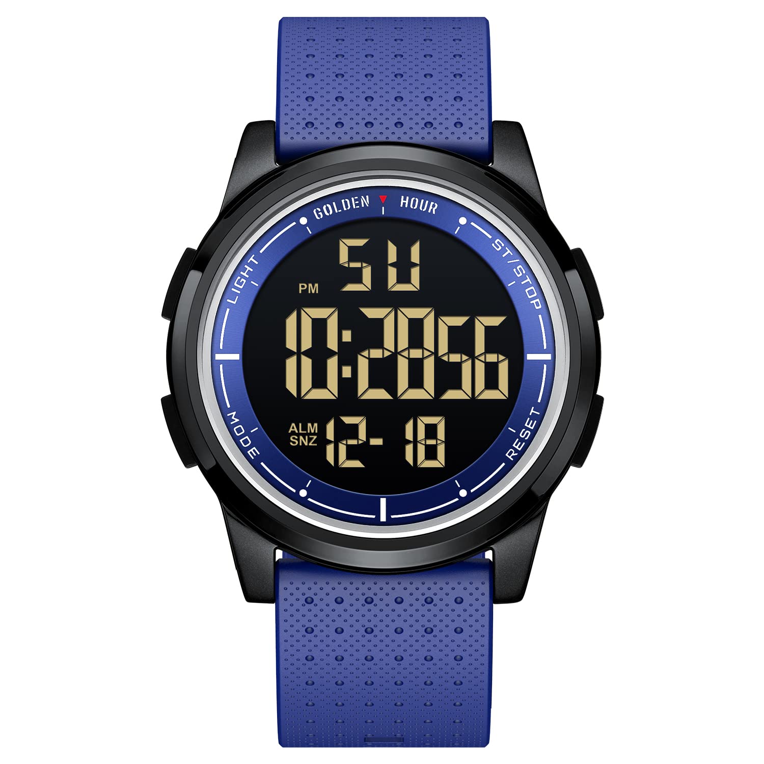 GOLDEN HOUR Ultra-Thin Minimalist Sports Waterproof Digital Men's Watc - View 10