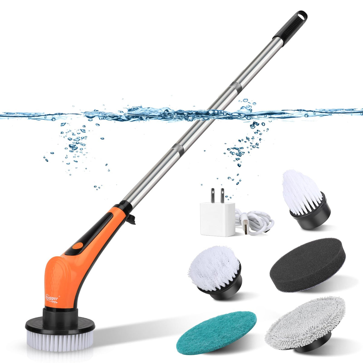 hygger IPX8 Electric Aquarium Cleaning Brushes Rechargeable - hygger Official Imagery - 1