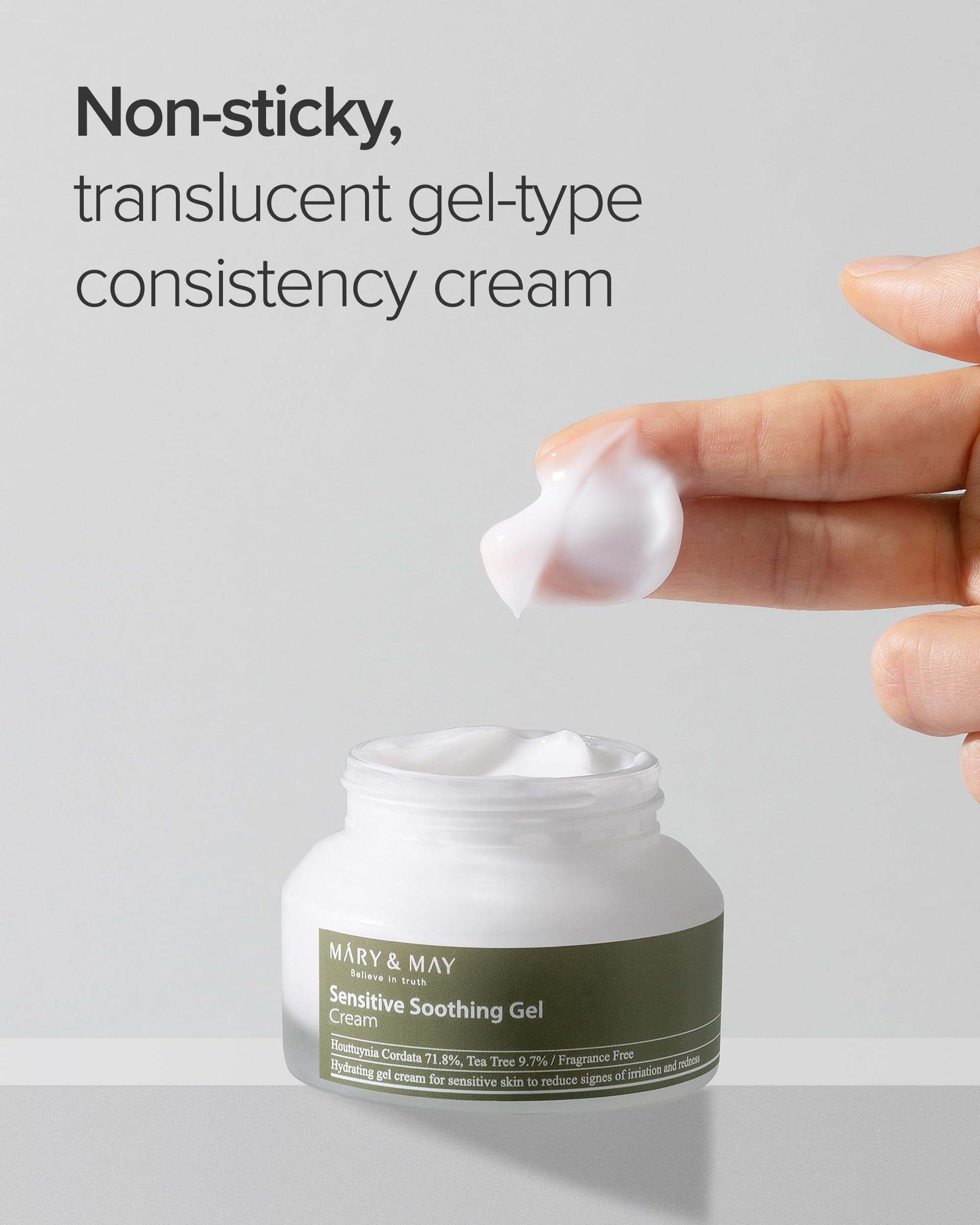 Mary&amp;May Heartleaf Tea Tree Cooling Gel Cream, 2.46 oz - Mary&amp;May